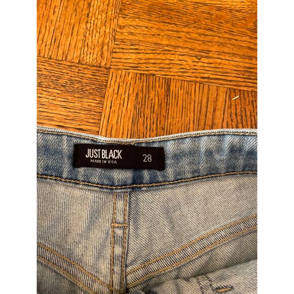 JUST BLACK WIDE LEG EASY POCKET JEANS 28 - Picture 3 of 6